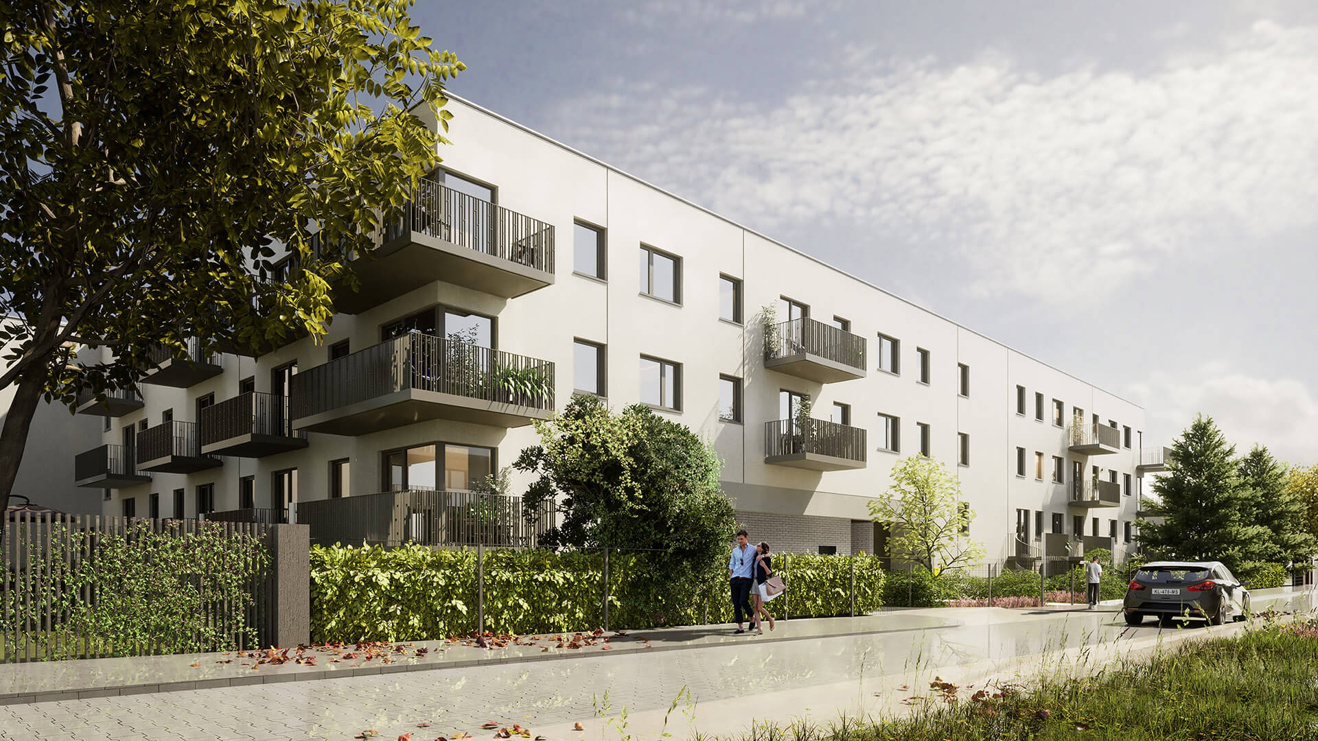 Budynek inwestycji mieszkaniowej Mirabelki 5